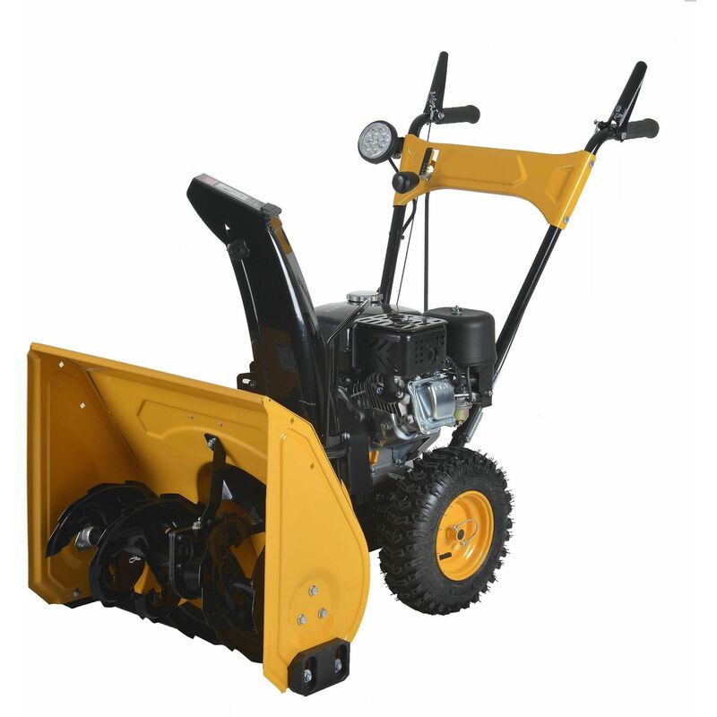 Schneefräse / Schneeräumgerät Loncin-Motor 196 ccm mit Elektrostarter und LED-Beleuchtung