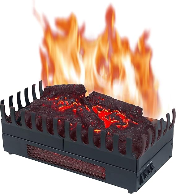 Chemin'Arte Elektrokamin Freistehend – Elektrischer Kamin mit Heizung & Realistischem Flammeneffekt, LED-Beleuchtung, Standkamin für Wohnzimmer & Innenbereich