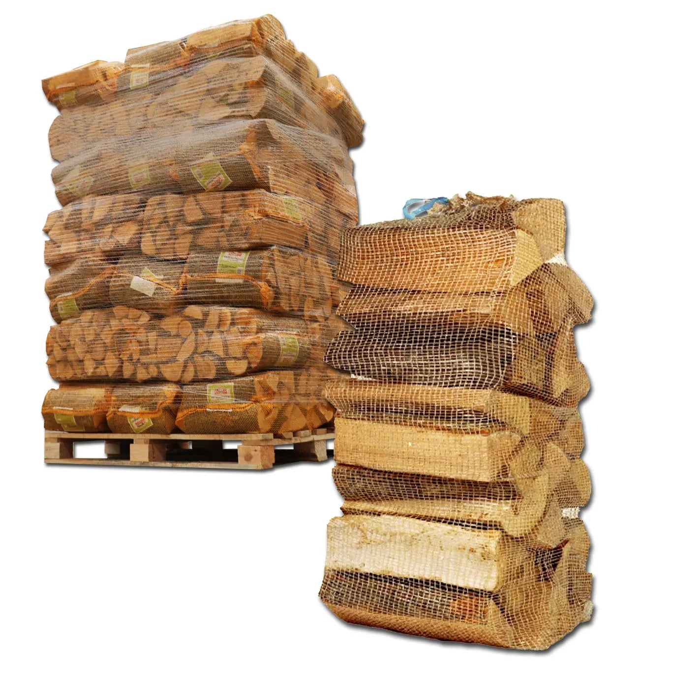 40 Holzscheite à 25 kg – Mischung aus Hartholz, 30 cm