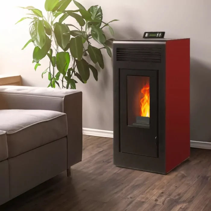 Luftdichter Pelletofen (konzentrischer Abzug nach oben) – Vulcano Up – 10,8 kW